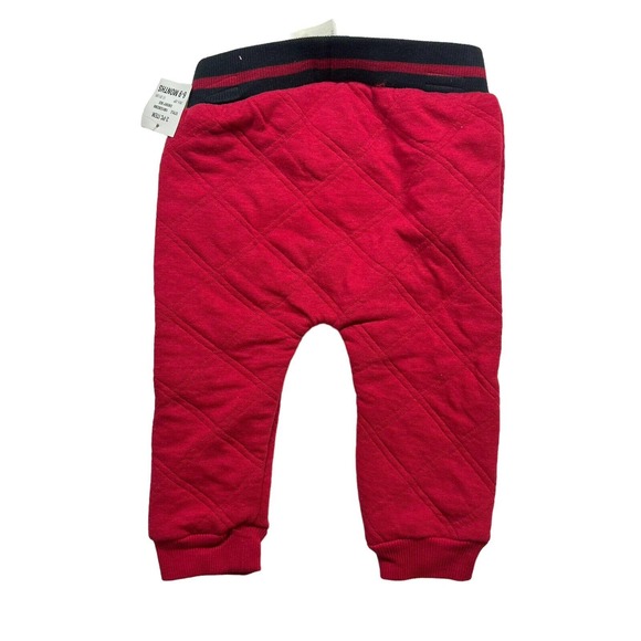 Red Quilted Jogger First Impressions Baby 6-9 Month New - Picture 2 of 4